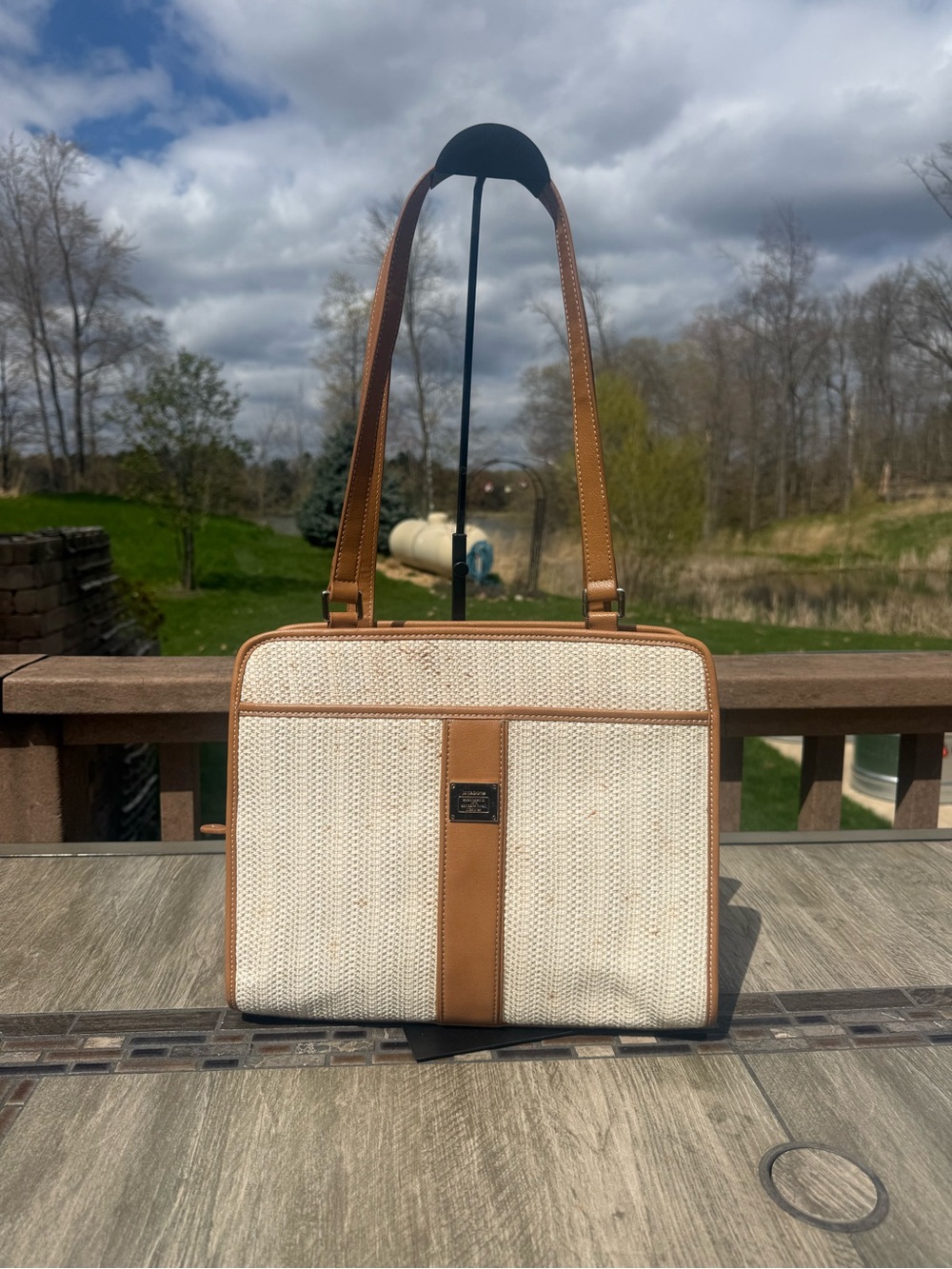 EUC Liz Claiborne Vintage Woven Y2K shoulder bag